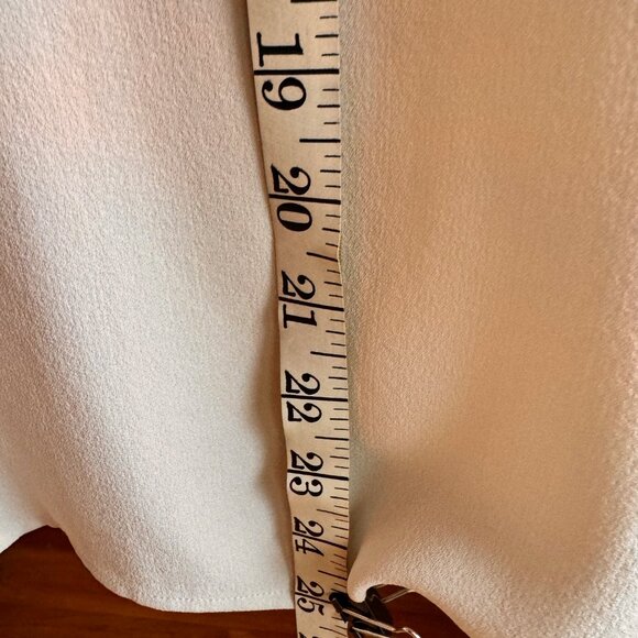 Eileen Fisher Silk Georgette Crepe Bateau Neck Sleeveless Tunic, Bone, SZ M, NWT - Picture 9 of 16